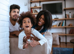Happy family with homeowners insurance in Florida