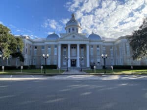 The historic 1908 Polk County courthouse, now the Polk County History Center, in Bartow, Florida