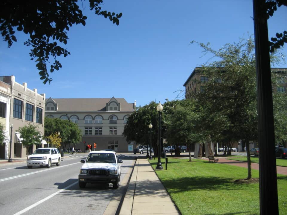 Historic Palafox Street in downtown Pensacola, Escambia County, Florida Panhandle