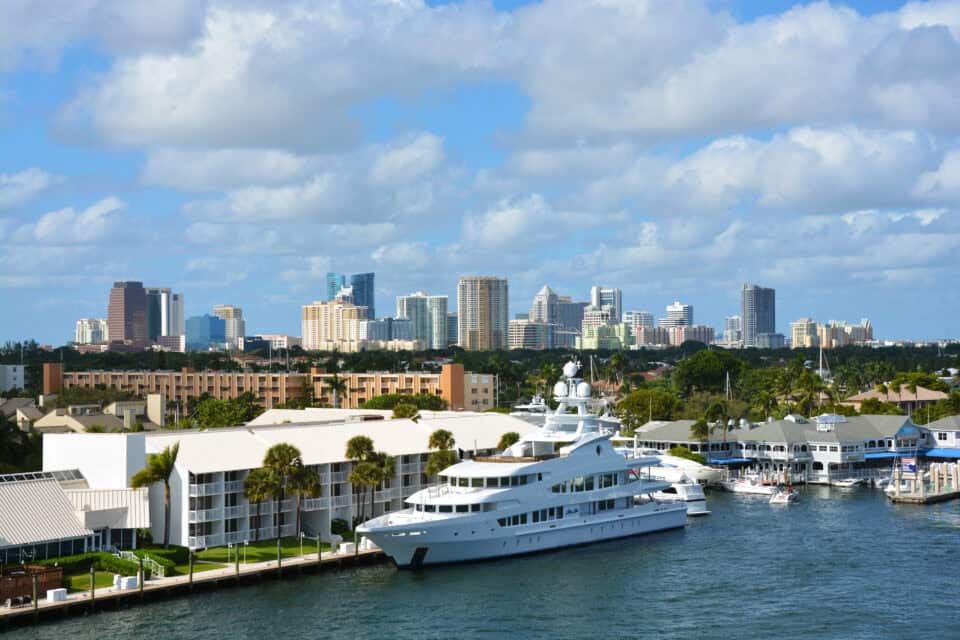 Downtown Fort Lauderdale skyline in Broward County, Florida