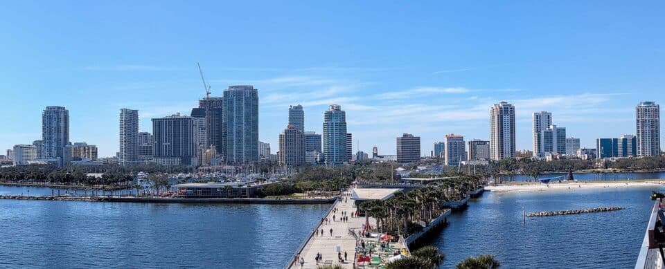Downtown St. Petersburg skyline in Pinellas County, Florida